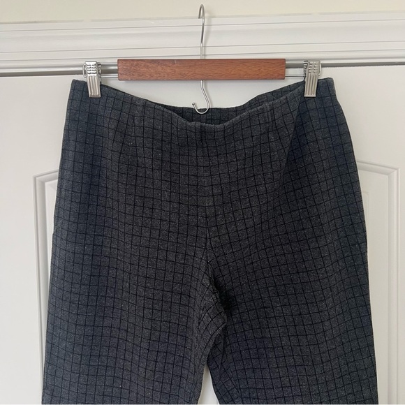 J. Jill Gray Checkered Ponte Pants - Picture 1 of 7